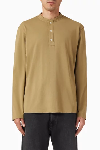 Nino Henley T-shirt in Cotton