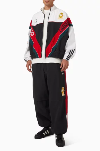 Football Jacket in Woven-knit