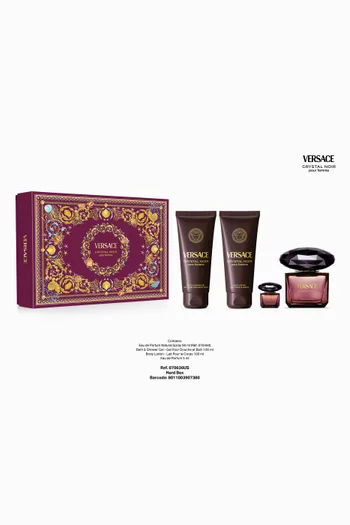 مجموعة هدايا ماء عطر كريستال نوار