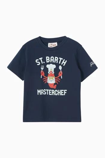 Logo-print T-shirt in Jersey