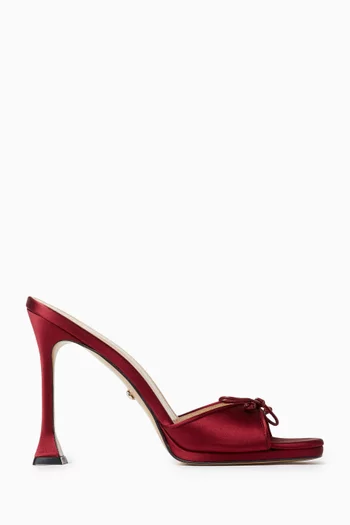 Little Plateau 115 Mules in Satin