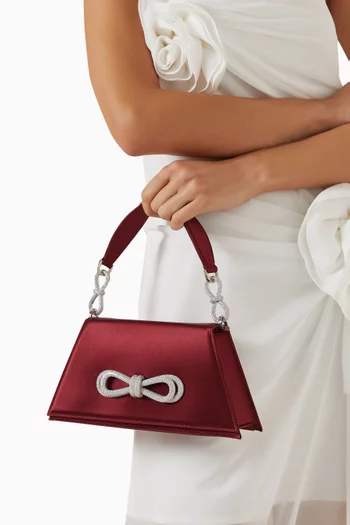 Medium Samantha Top-handle Bag in Satin