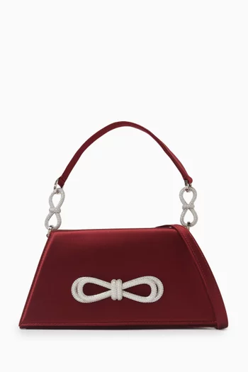 Medium Samantha Top-handle Bag in Satin