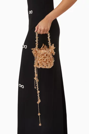 Small Dragon Flower Bucket Bag