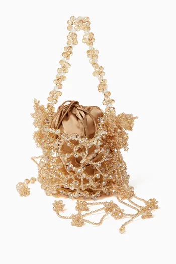 Small Dragon Flower Bucket Bag