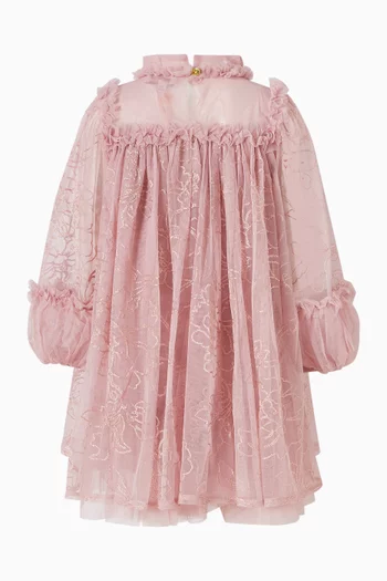 Nadiya Embroidered Dress in Tulle