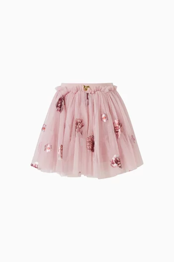 Princess Floral Foil Skirt in Tulle