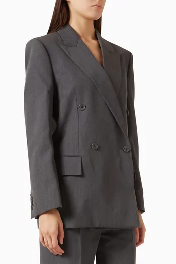 Vega Double-breasted Jacket in Wool