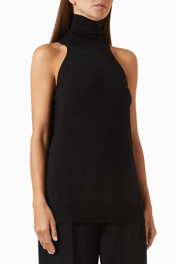 Devon Sleeveless Top in Merino-wool