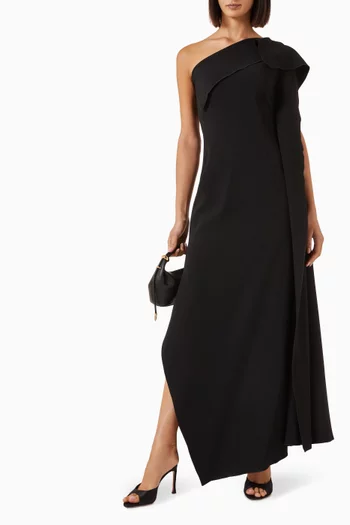 Andie One-shoulder Dress in Crepe