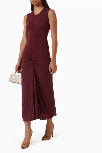 Gisela Ruched Midi Dress