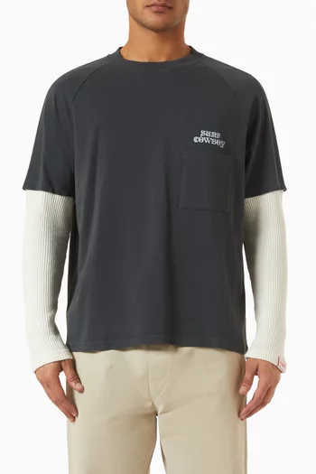 Boxy-fit Raglan T-shirt in Organic Cotton