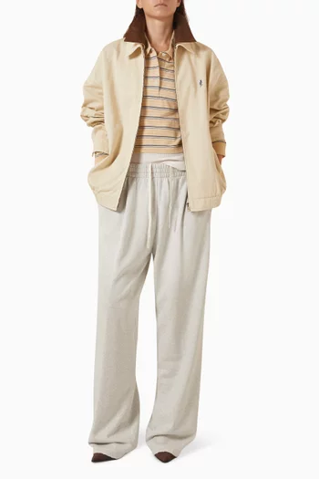 Wide-leg Pants in Cotton Fleece
