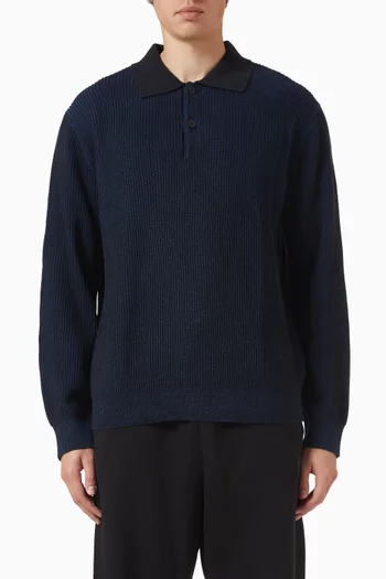 Polo Sweater in Cotton