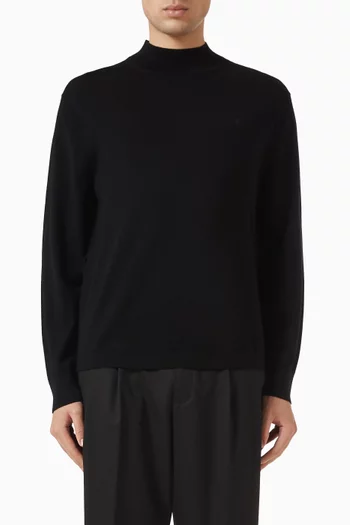 Mockneck Sweater in Merino Wool