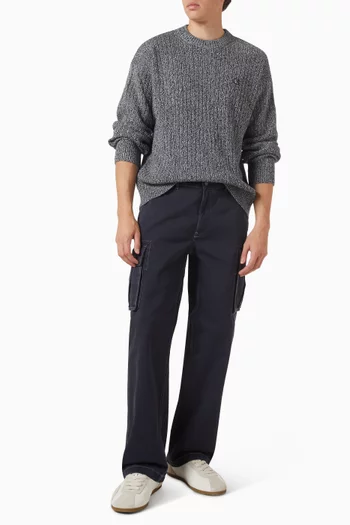 Baggy Cargo Pants in Cotton Twill