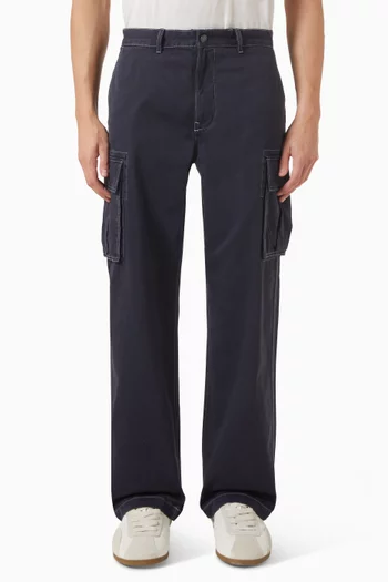 Baggy Cargo Pants in Cotton Twill