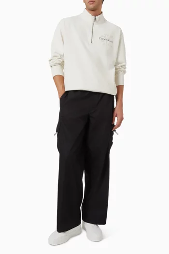 Quarter-zip Sweatshirt in Cotton Terry
