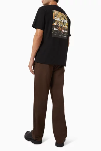 Forest-print T-shirt in Cotton