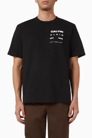 Forest-print T-shirt in Cotton