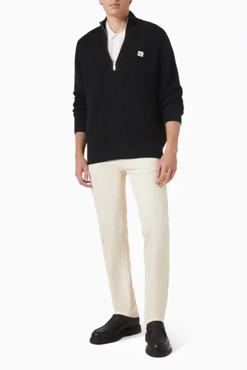 Half-zip Sweater in Cotton