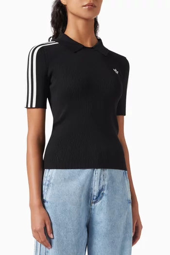 Cali Rib-knit T-shirt