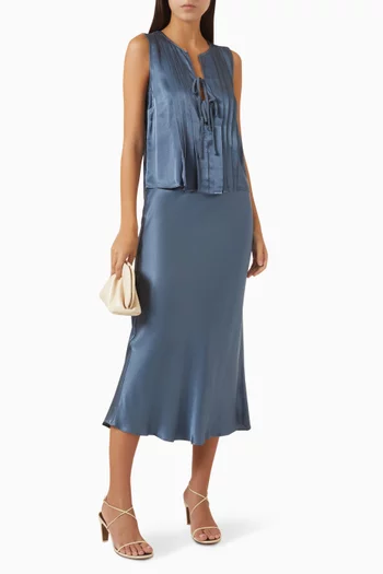 Anya Skirt in Satin Crepe
