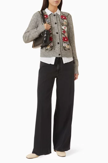 Angeleno Wide-leg Jeans in Cotton