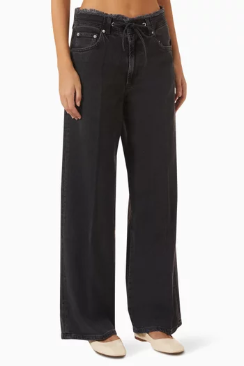 Angeleno Wide-leg Jeans in Cotton