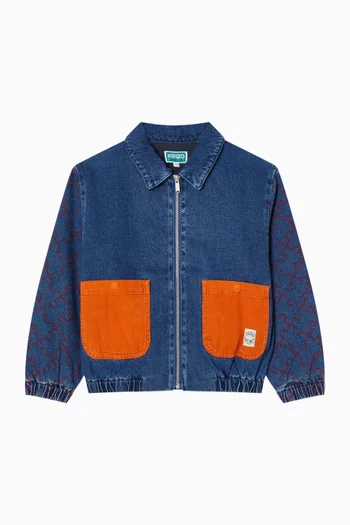 Appliqué Jacket in Denim
