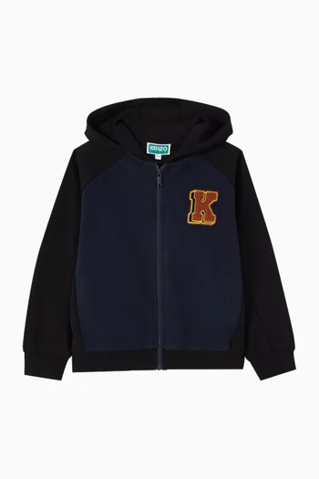 Logo Graphic Zip Hoodie in Fleece