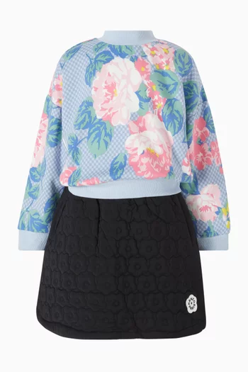 Quilted Boke Flower Skirt