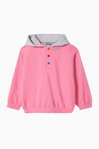 Graphic Hooded Jacket in Fleece