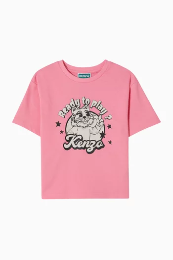Tiger Logo Graphic T-Shirt in Organic Cotton