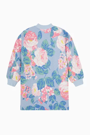 Floral Print Dress in Fleece