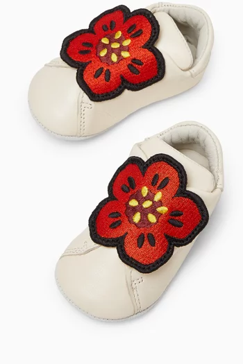 Baby Embroidered Floral Booties