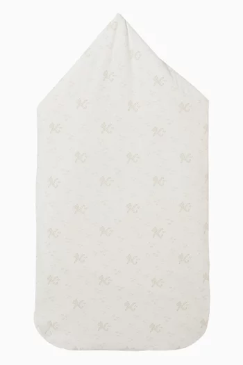 Logo Baby Sleeping Bag in Cotton