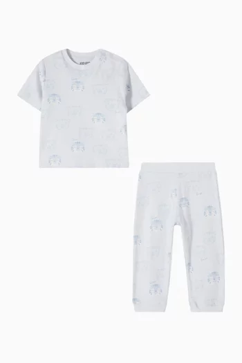 Tiger Print  Co-ord Set in Cotton