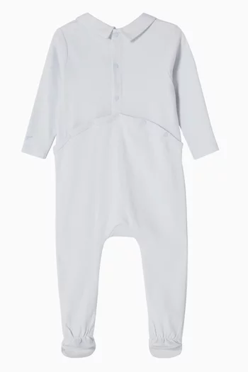 Tiger Print Pyjama Romper in Cotton
