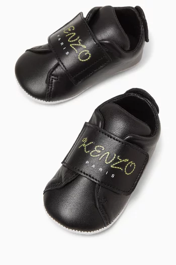 Baby Logo-Embroidered Booties