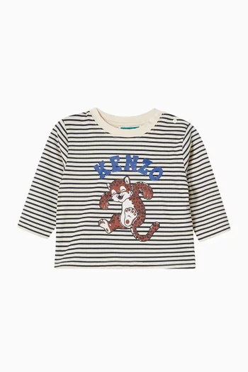 Leopard-print T-shirt in Cotton