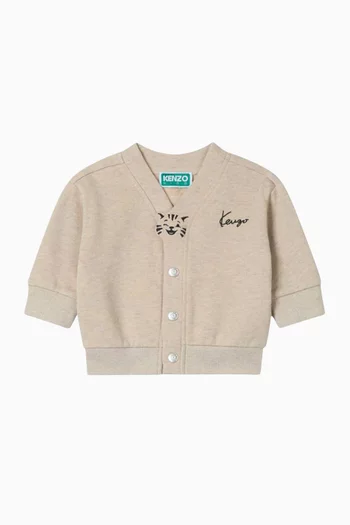 Animal Fantasy Cardigan in Brushed Fleece