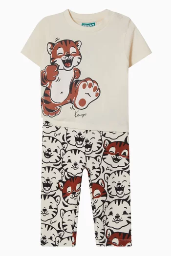 Tiger Graphic T-Shirt in Cotton Jersey