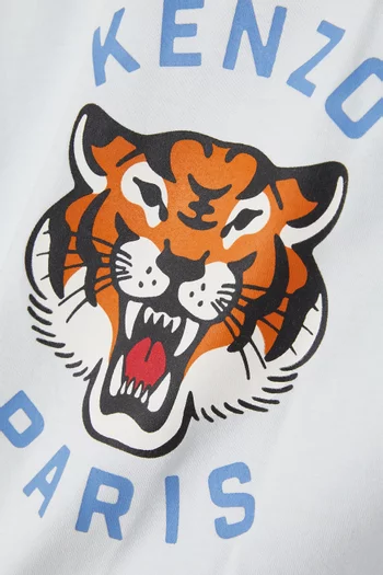 Tiger-print T-shirt