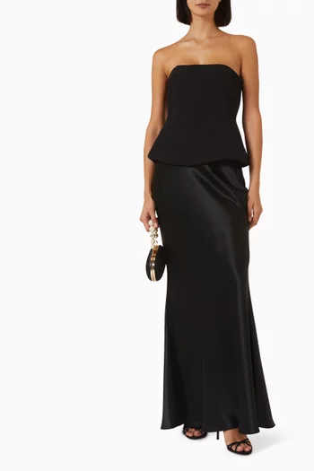 Padded Satin Gown