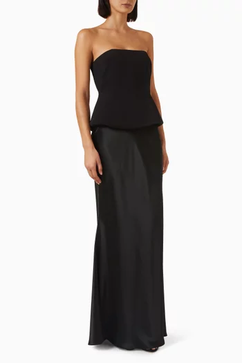 Padded Satin Gown