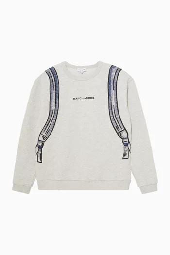 Printed Sweatshirt in French Terry