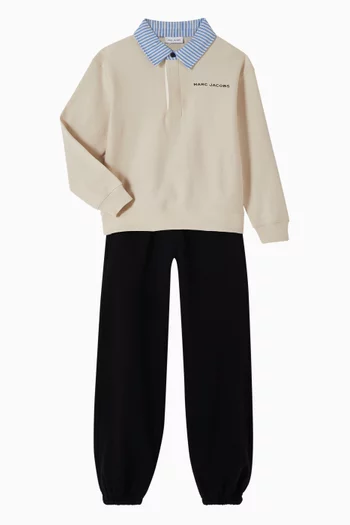 Logo Sweatpants in Cotton Fleece
