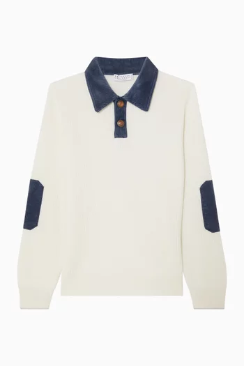 English-rib Polo in Cashmere