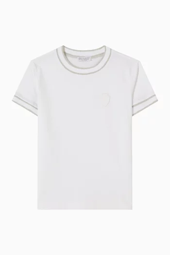 Crewneck T-shirt in Cotton Jersey